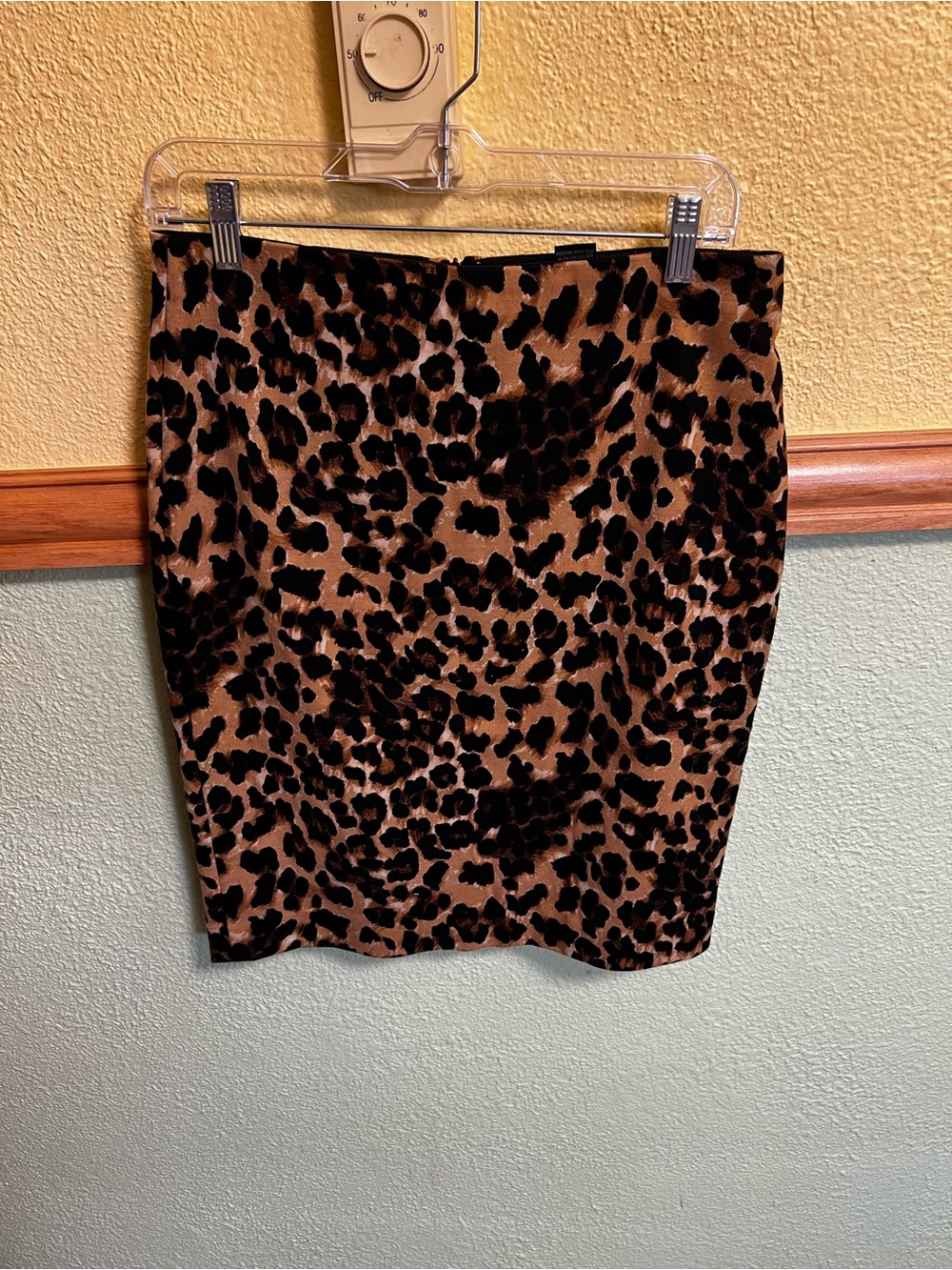 Grace Elements Leopard-Print Pencil Skirt - Brown & Black